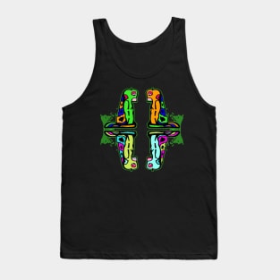 Four Aliens Tank Top